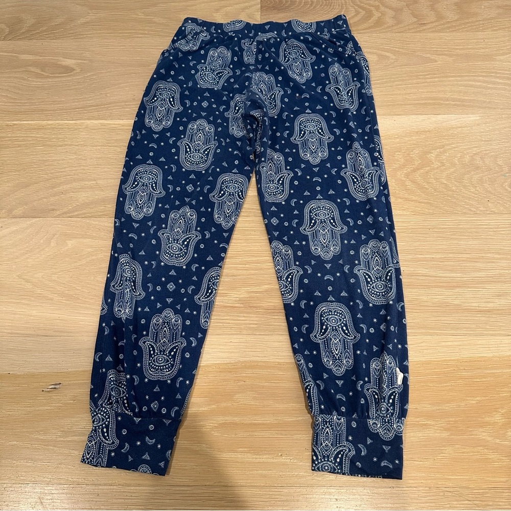 PIXIE LANE SIZE 8-10 HAMSA NAVY LEGGINGS